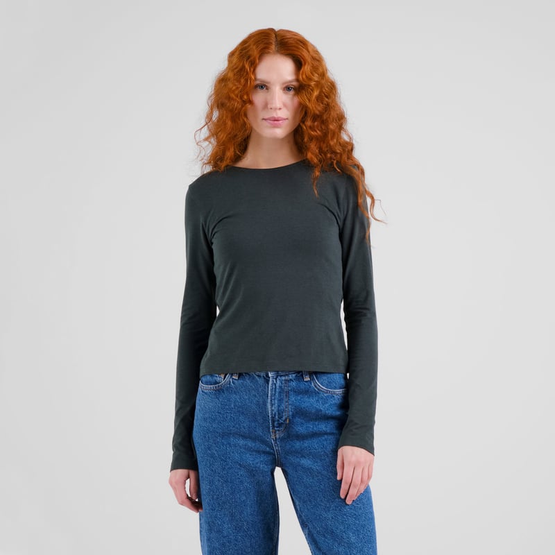 LAST ONE IN L - Salmis Top - Dark Green