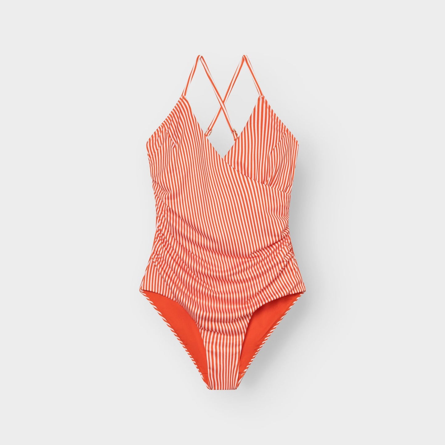 Swimsuit Klinte Thin Stripe - Grenadine Red