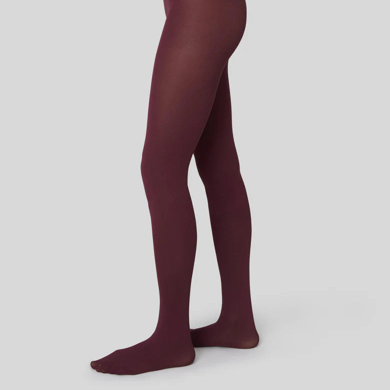 Olivia Tights 60 Denier - Deep Red (Burgundy)