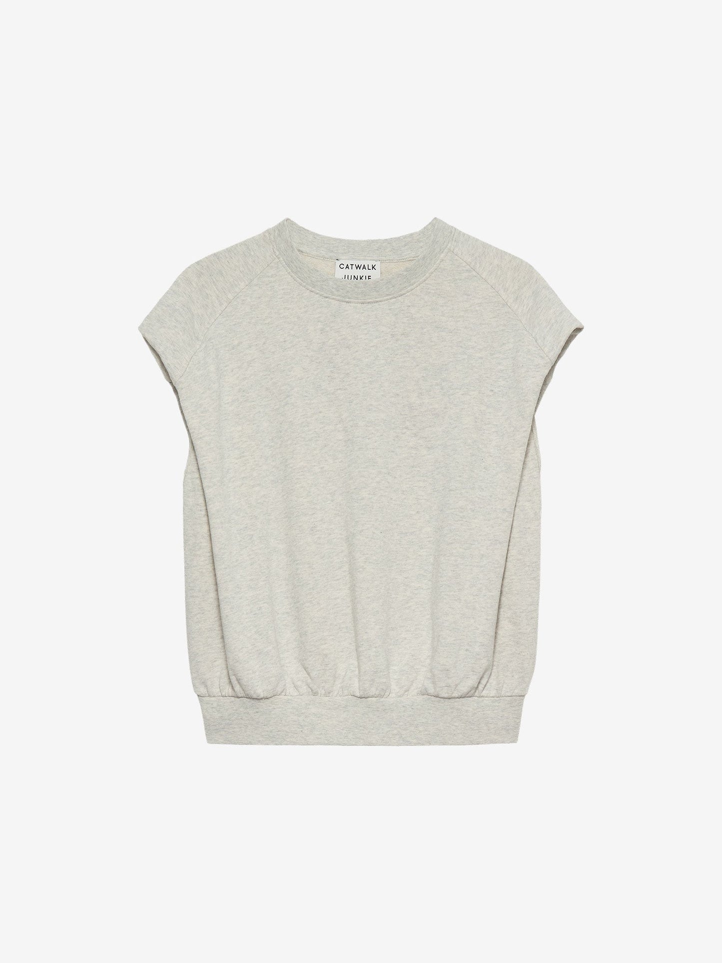 Sleeveless Sweater - Light Grey Melange