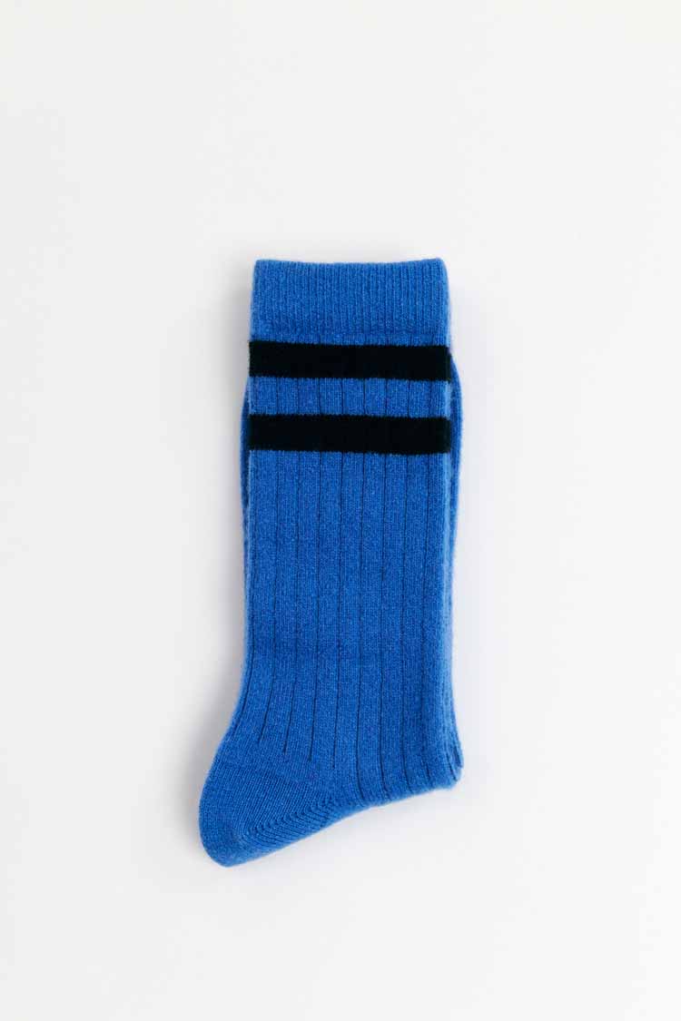 Vintage Wool Socks - Blue