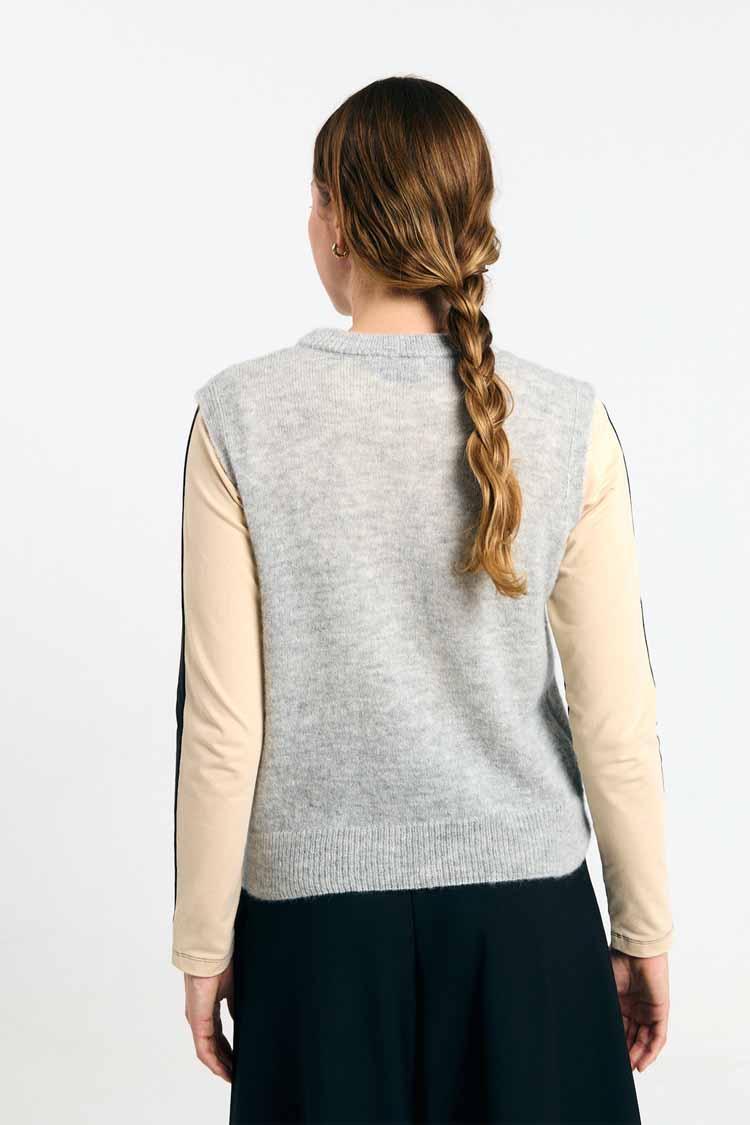 LAST ONE in S- Mora Vest - Grey