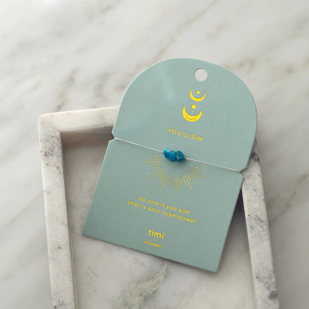 Chip Bracelet - Blue Apatite