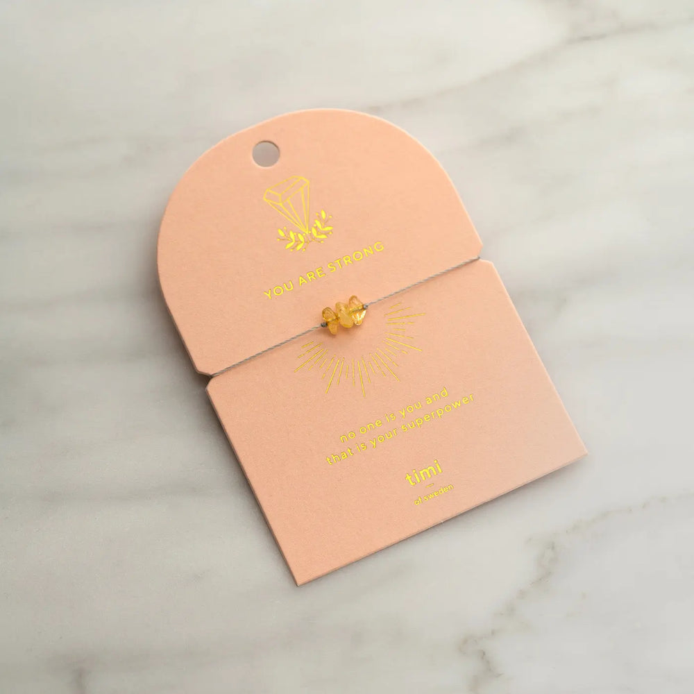 Chip Bracelet - Citrine