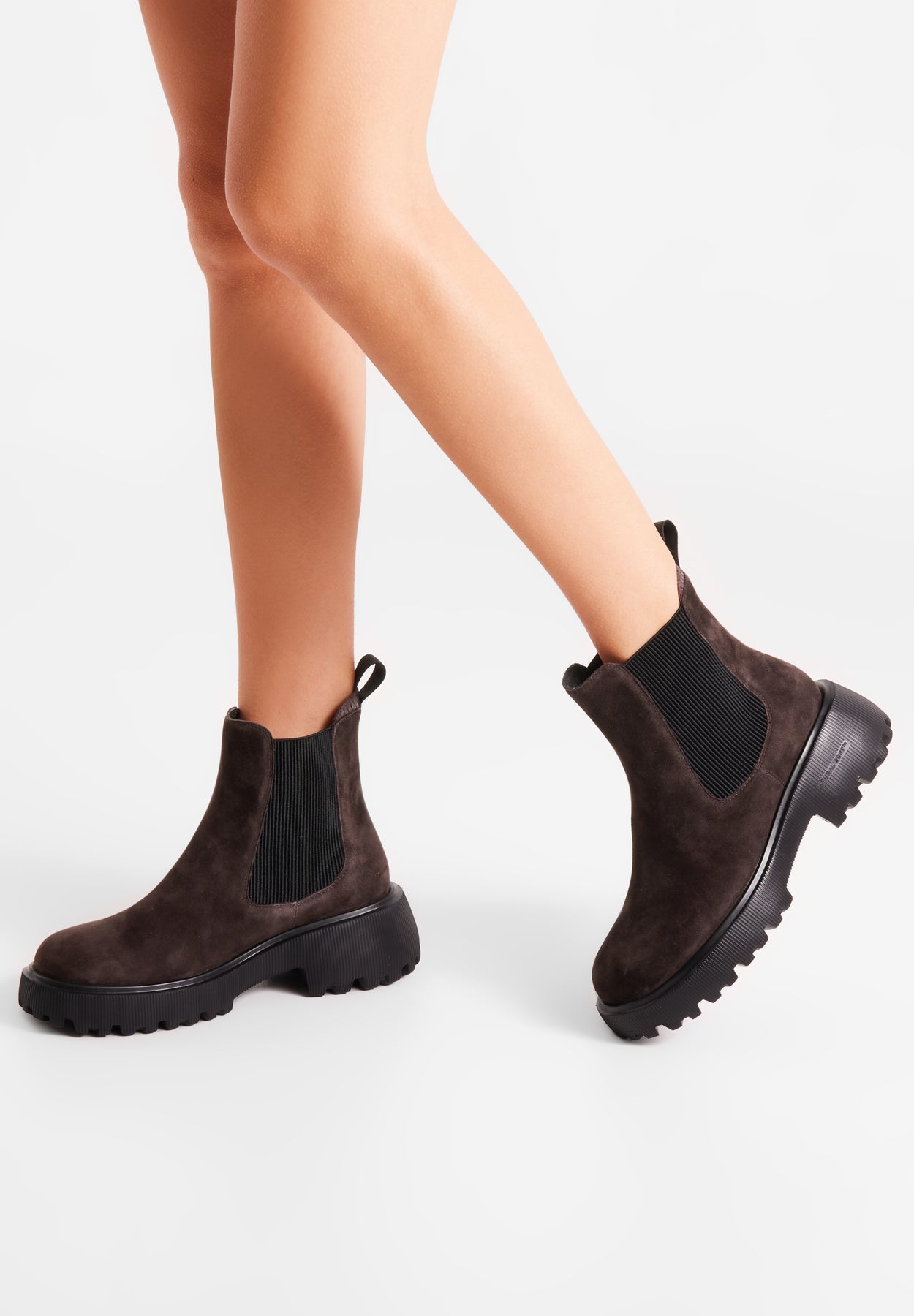 Aya Suede Boots - Chocolate