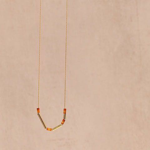 Essyello Tubes Necklace - Copper