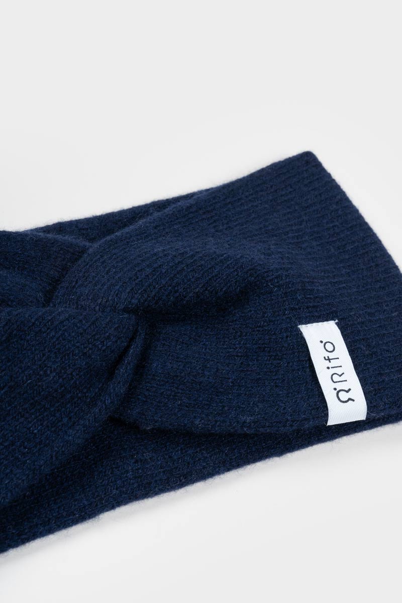 Rifo Recycled Cashmere Nadia Headband - Blue Mora
