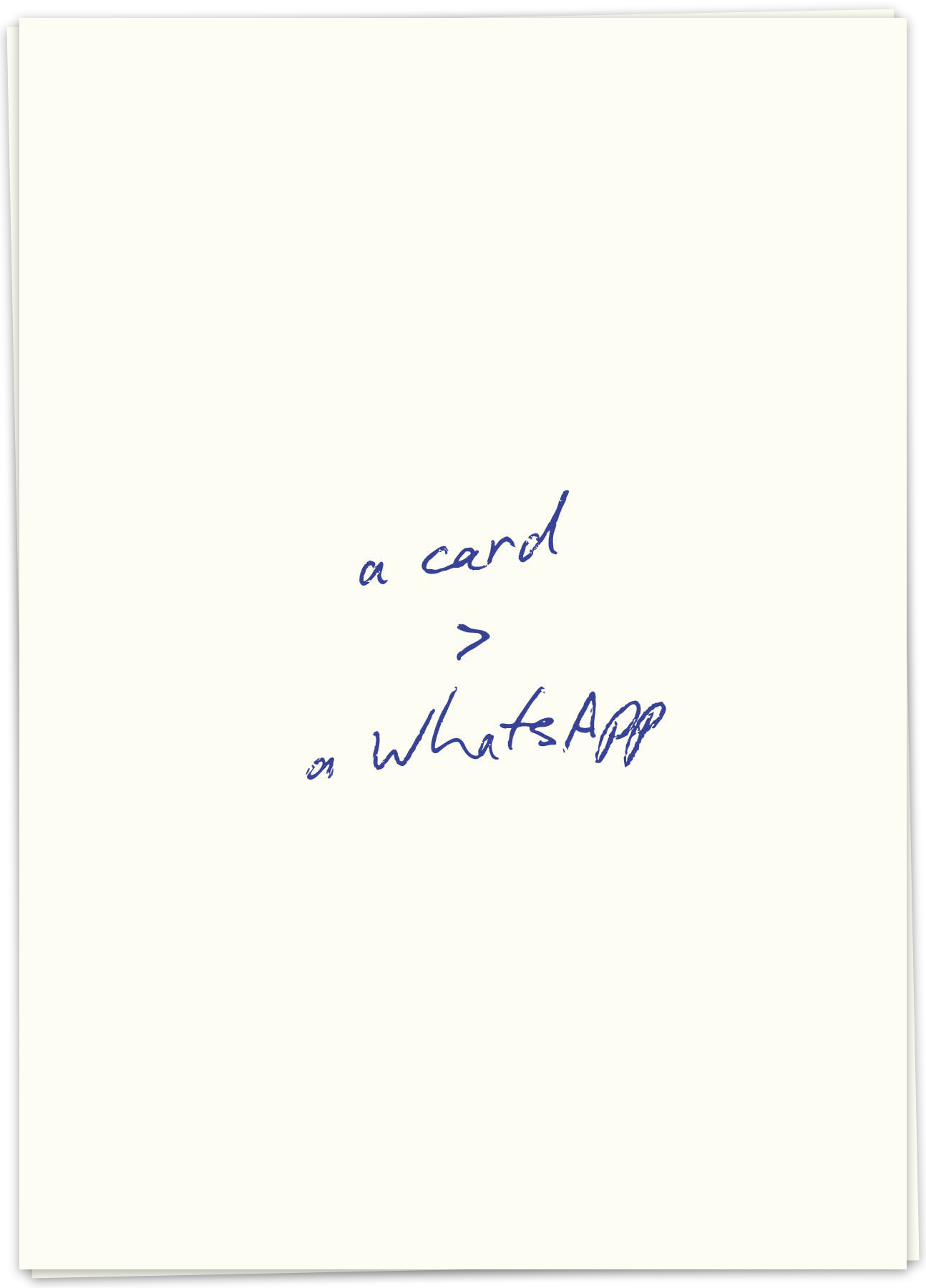 Kaart Blanche - Whatsapp
