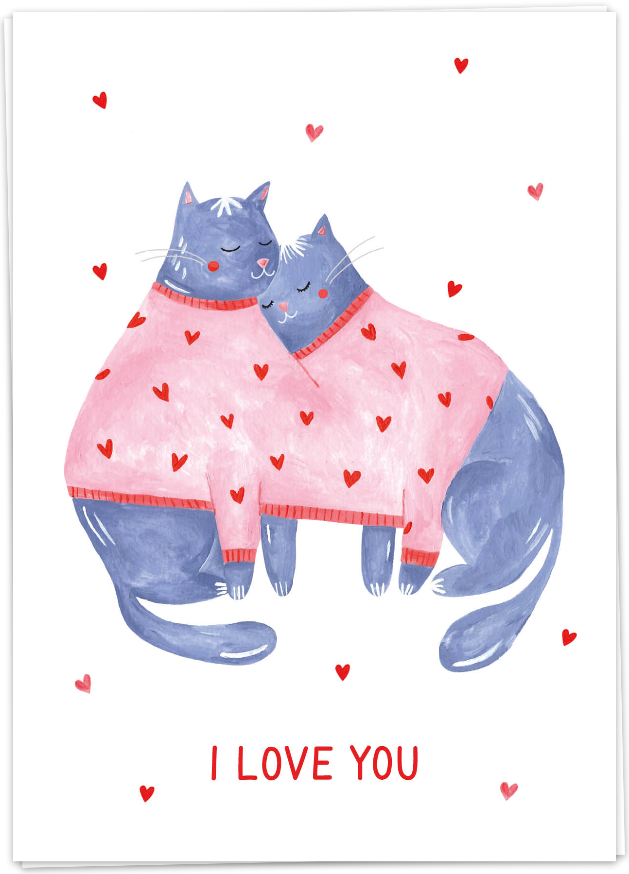 Kaart Blanche - I Love You Kitty Love