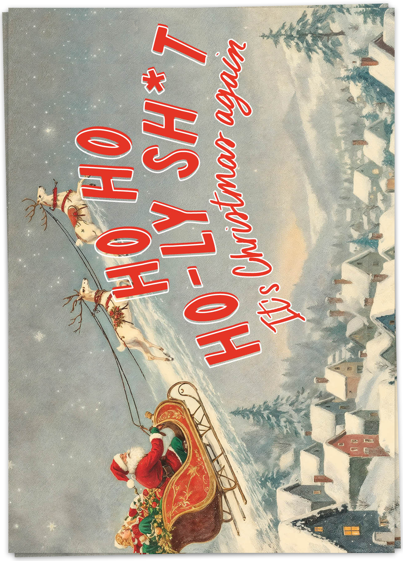 Kaart Blanche Christmas & New Year - Vintage Christmas Again