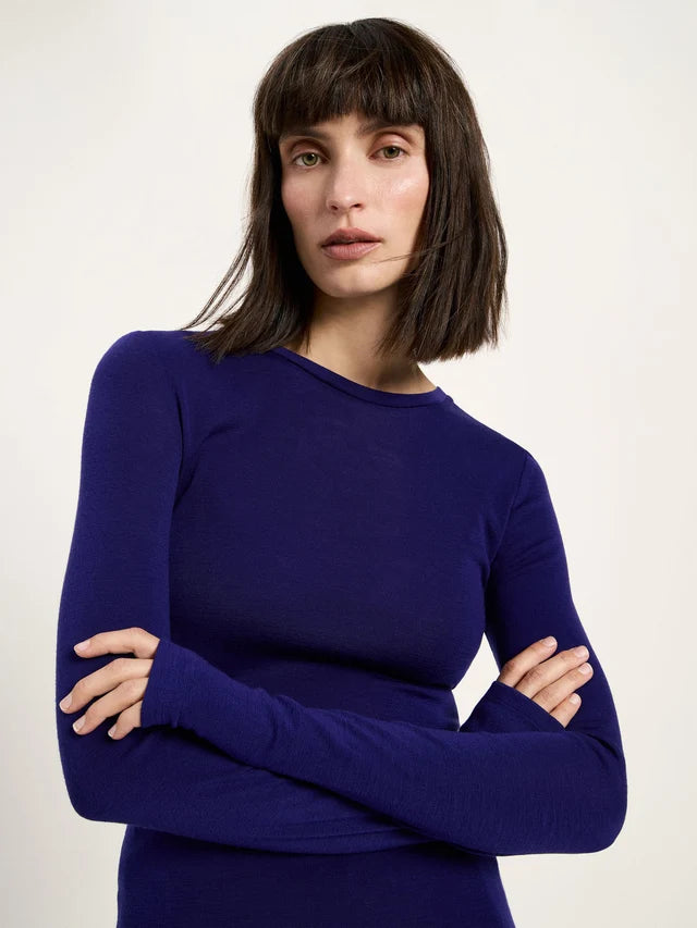 Round-Neck Longsleeve - Violet