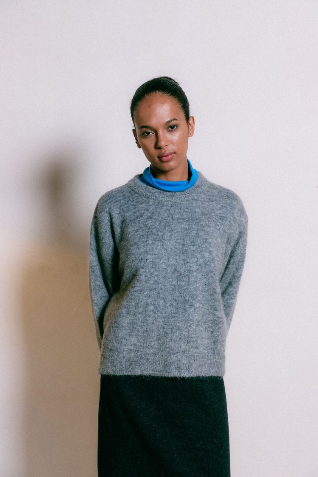 Geroa Knit Sweater - Heather Grey