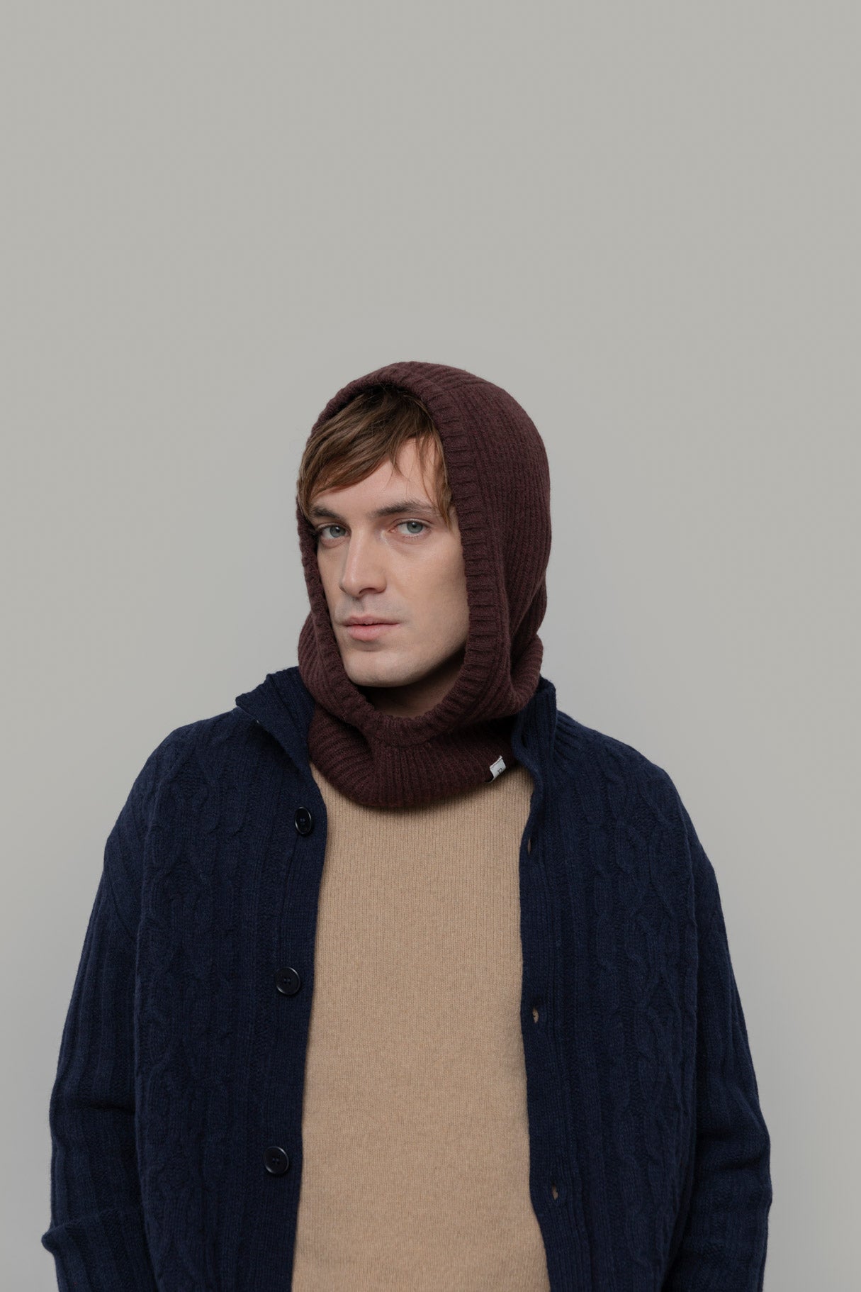 Marika Recycled Cashmere Balaclava - Coffee Brown