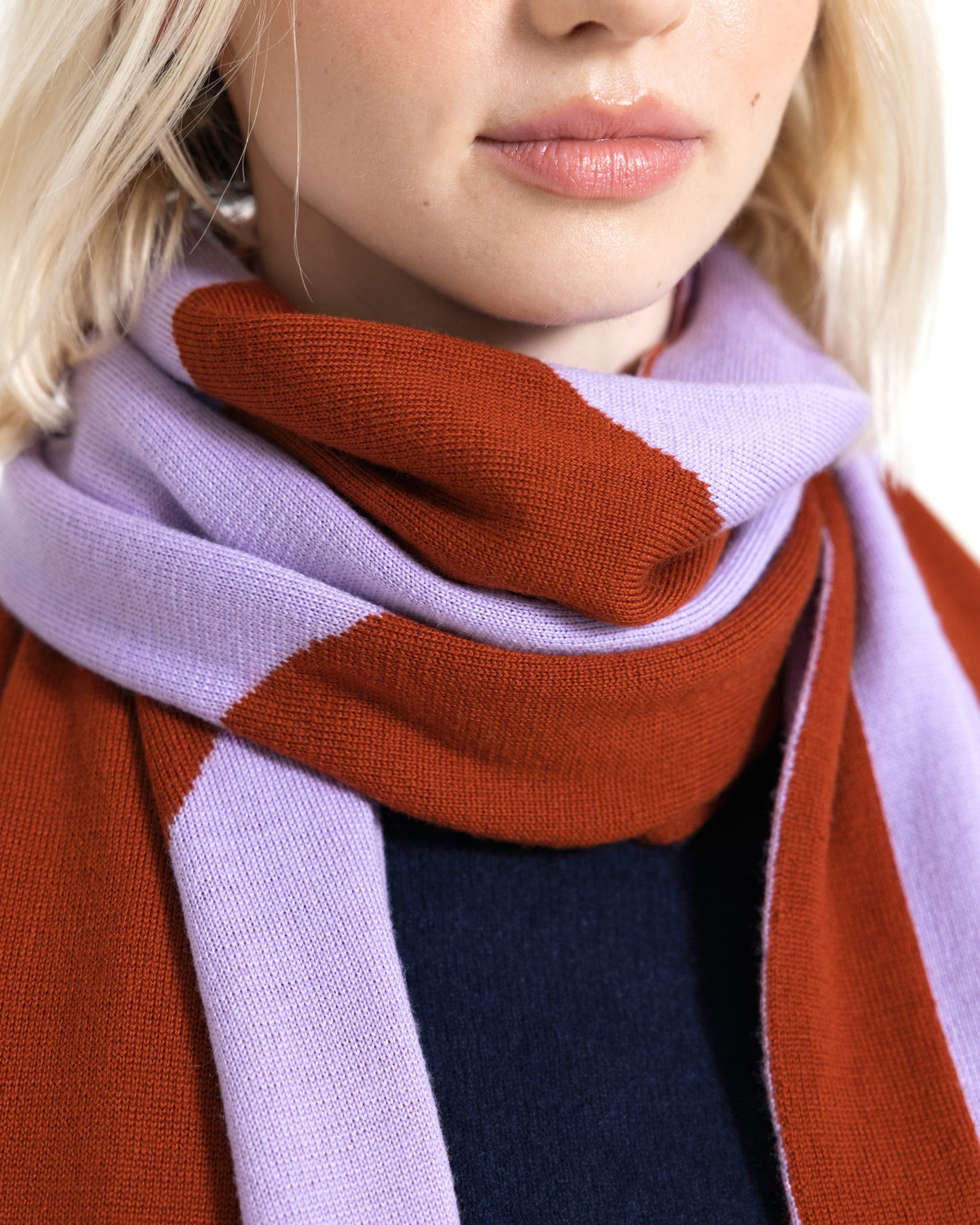 Semicolon Maxi Scarf - Lilac