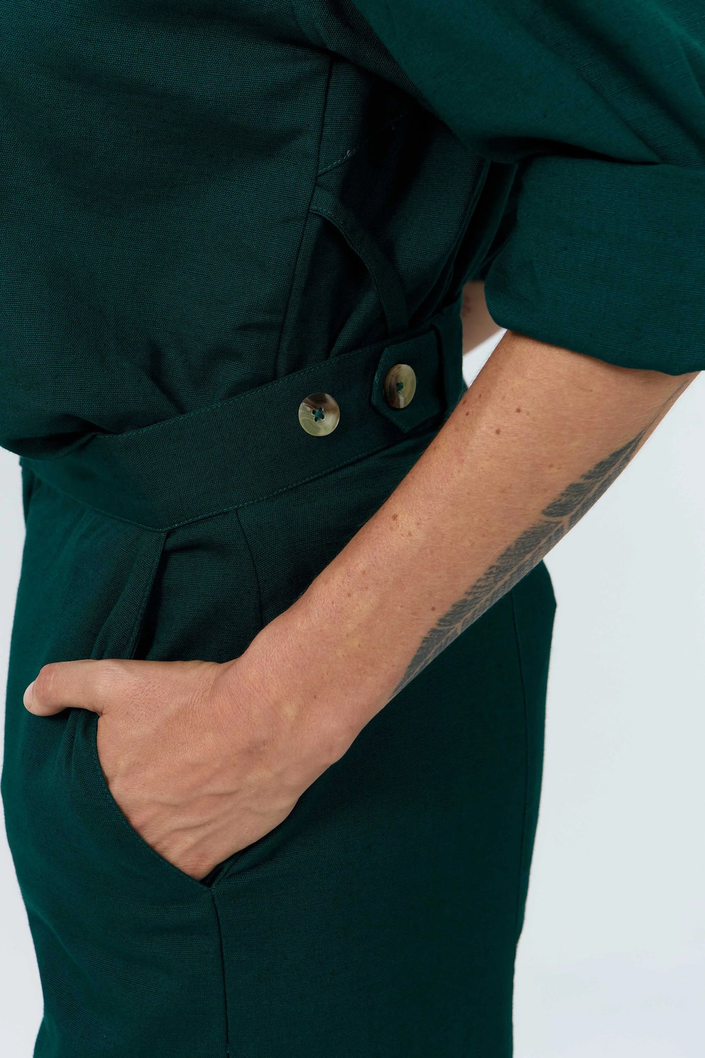 LAST ONE in XS - Ulla Pants - Deep Green
