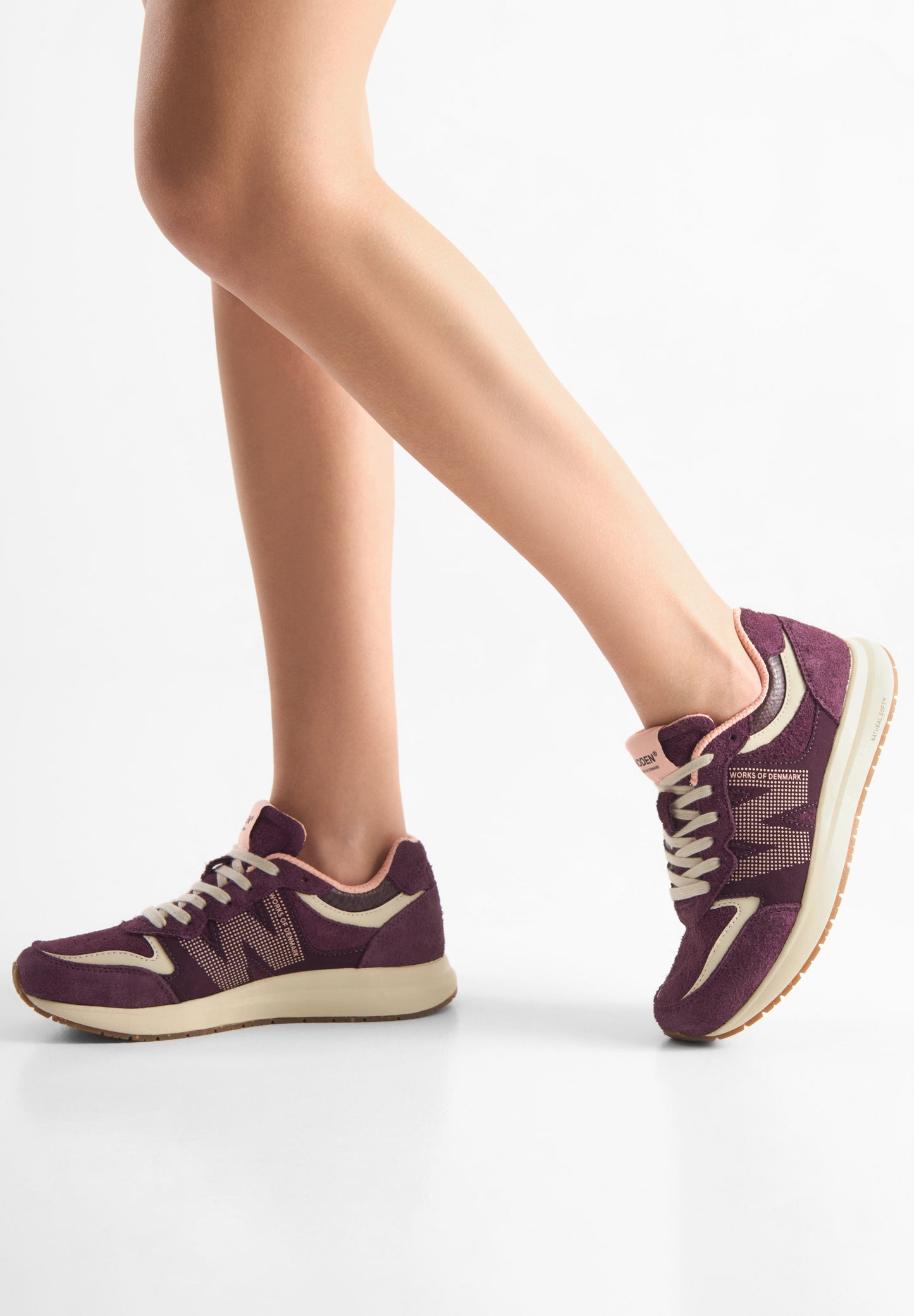 Rigmor Suede Sneaker - Cherry