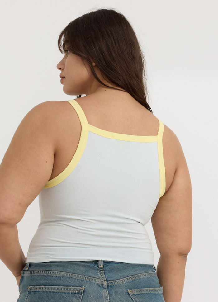 Core Play High-Neck Top - Dew Drop/Light Lemon