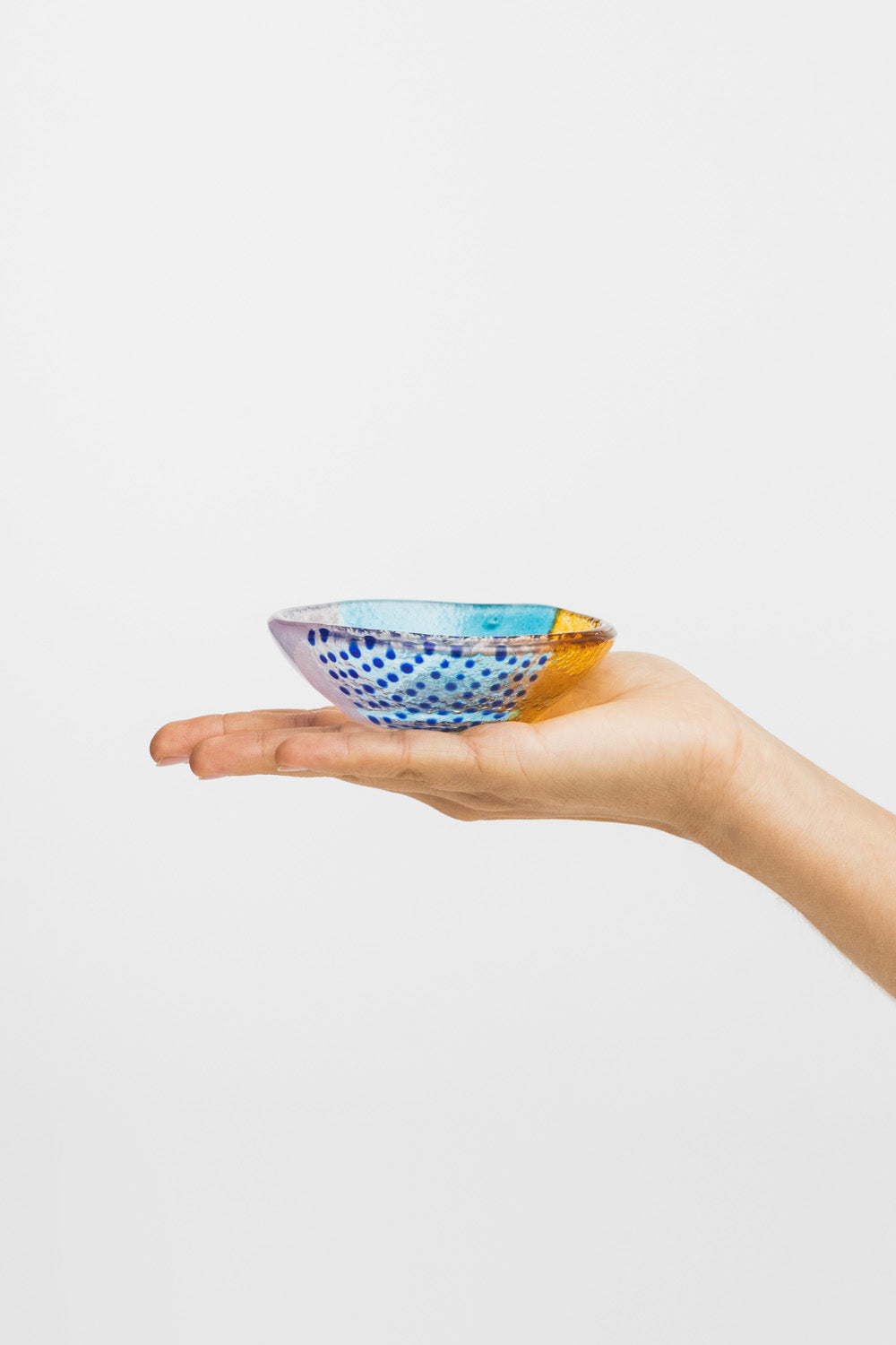Glass Bowl S Floating Hues - Multicolor