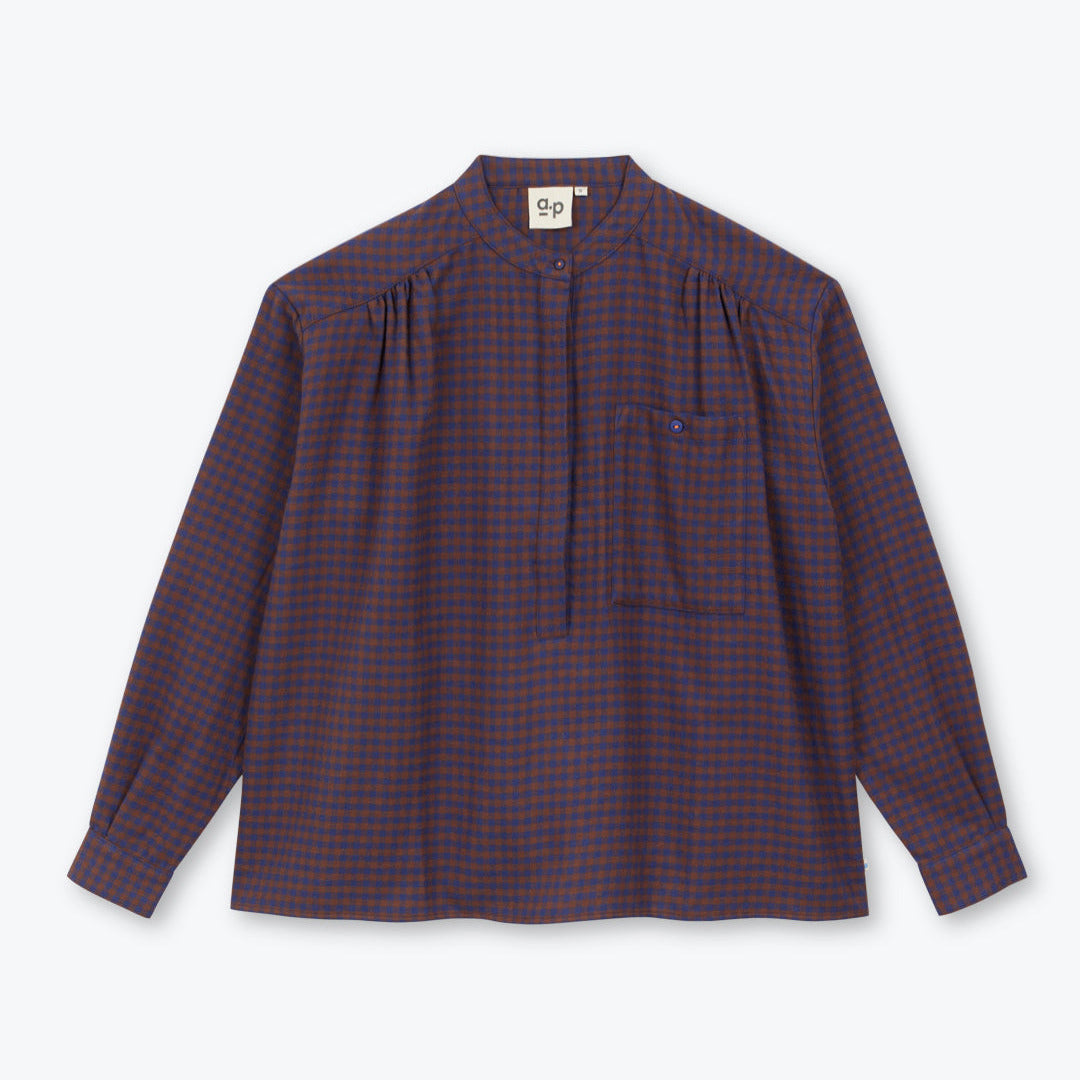 Blouse Vichy - Brown/Blue