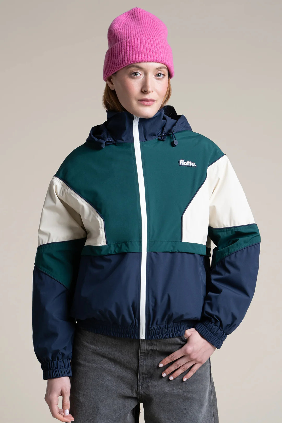 Saint-Martin Jacket Tricolor - Indigo/Sapin