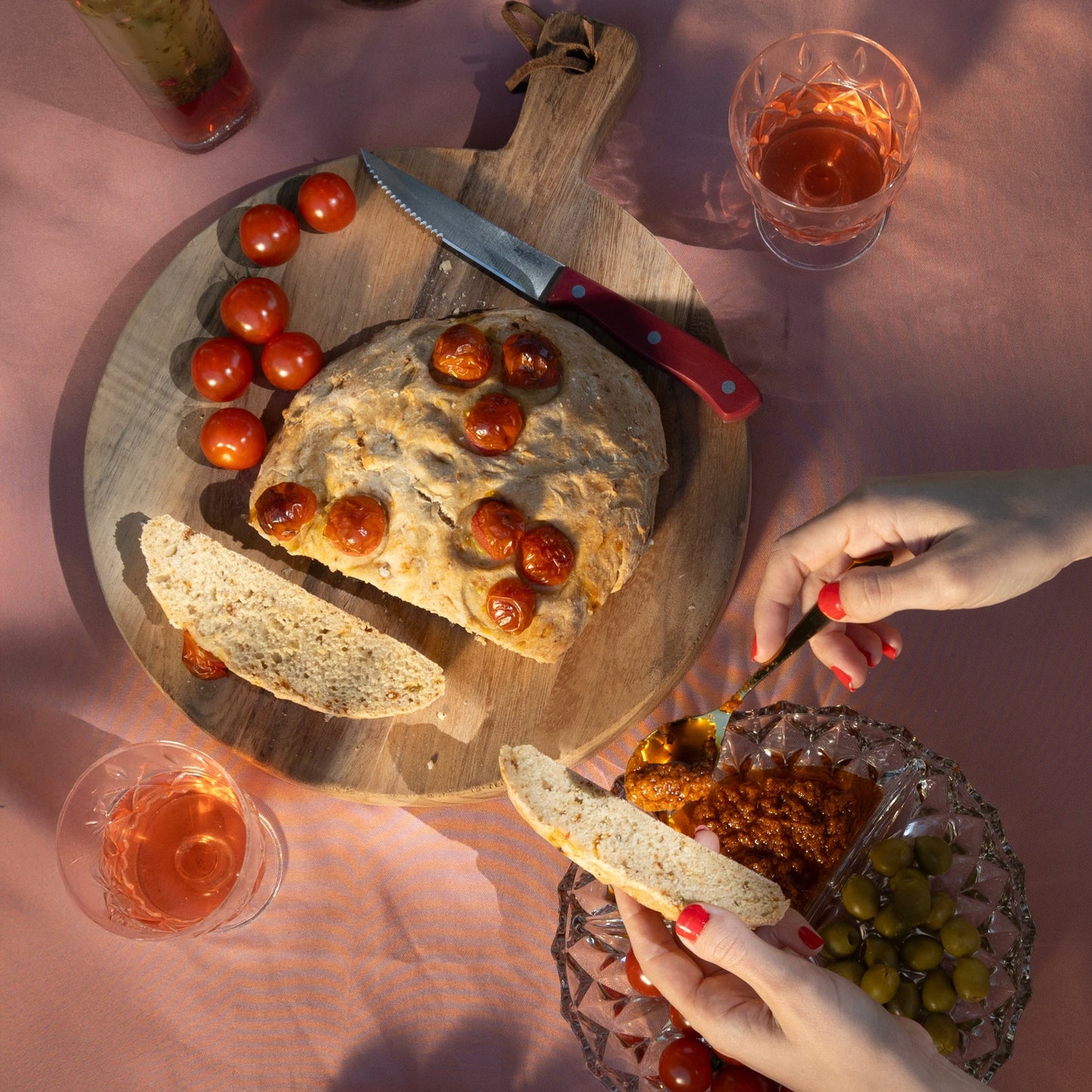 Focaccia - Tomato Bruschetta