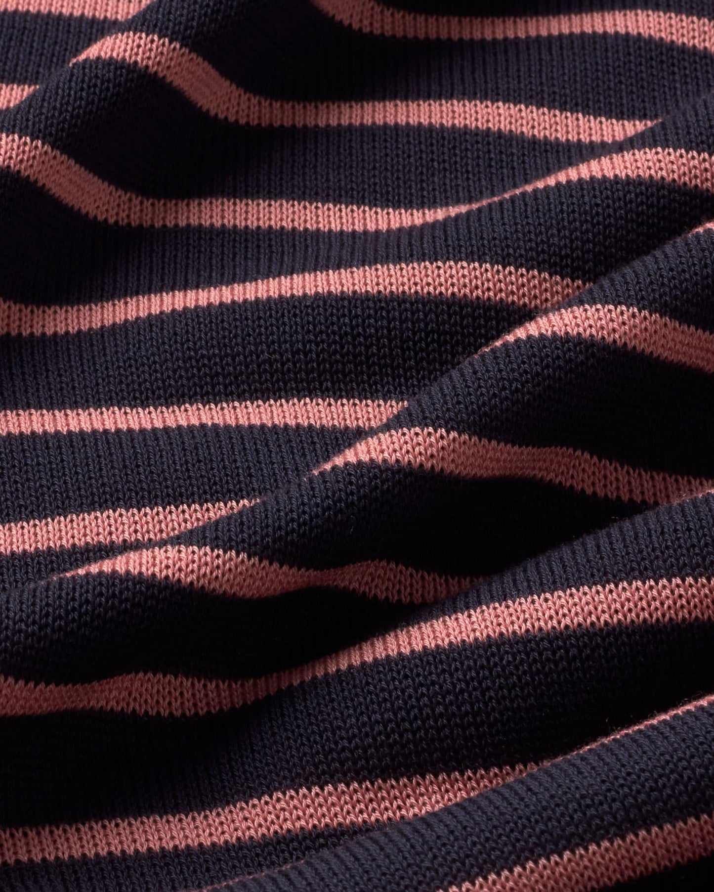 Zenna Knitted T-Shirt - Navy Stripes