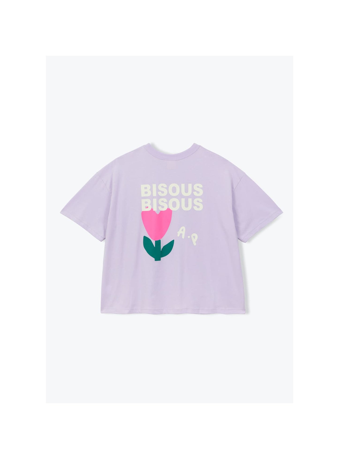 T-shirt Bisous Bisous - Lilac