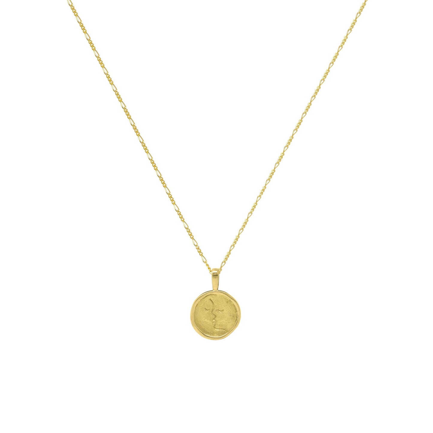Flawed The Kiss Pendant - Gold