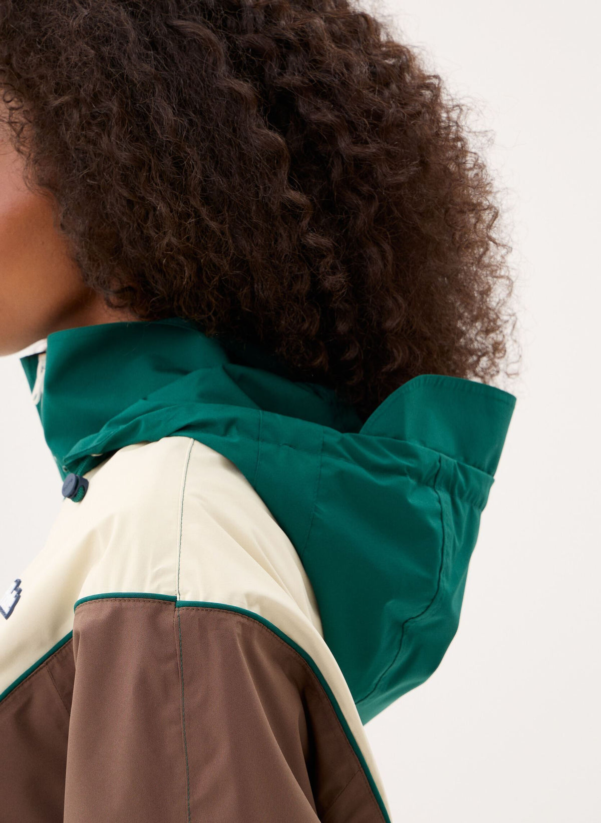 Saint-Martin Waterproof Jacket Tricolor - Sapin/Chocolat
