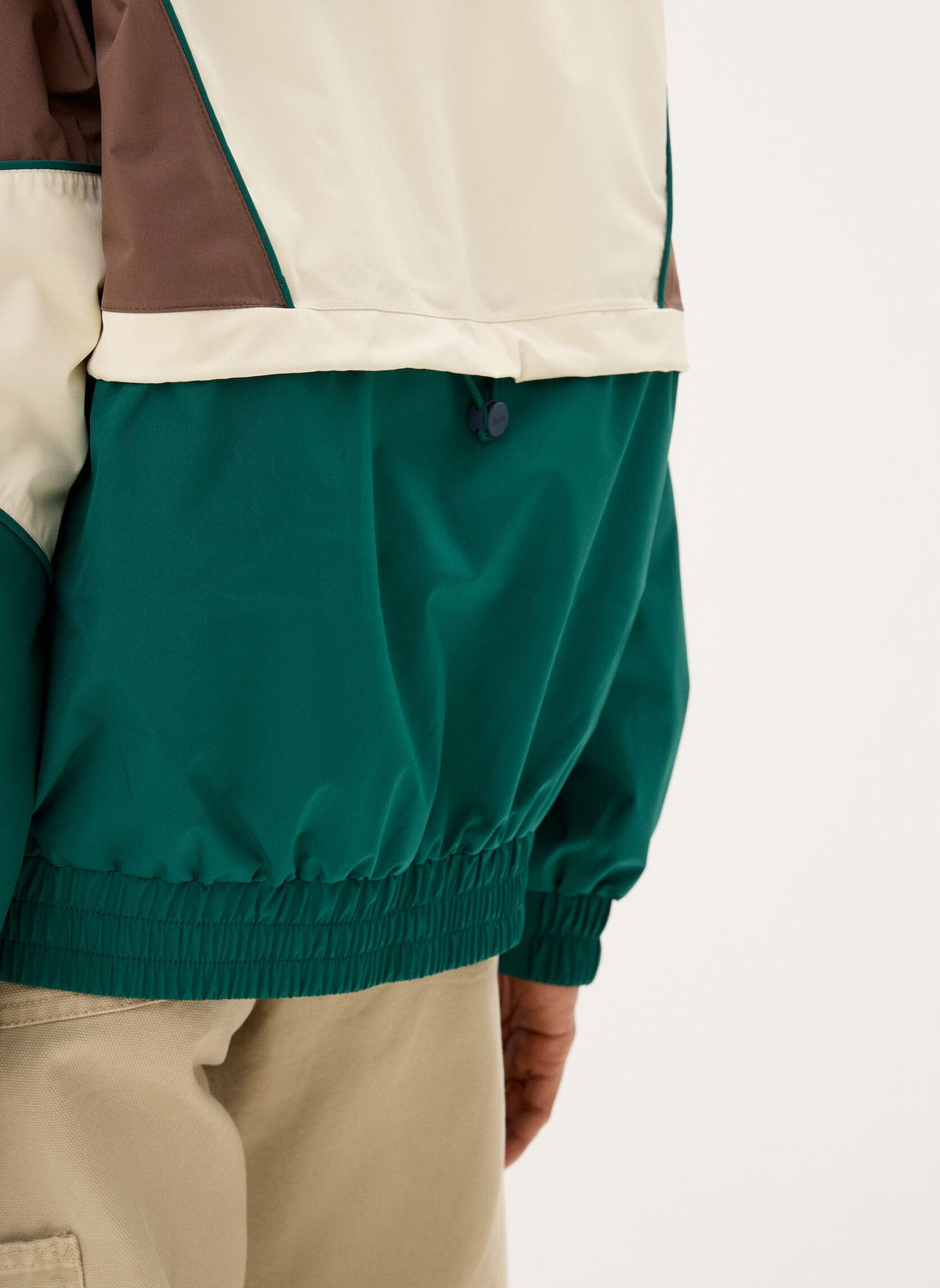 Saint-Martin Waterproof Jacket Tricolor - Sapin/Chocolat