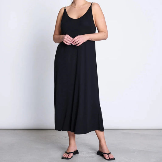 Midi Dress Triangle Flow - Black