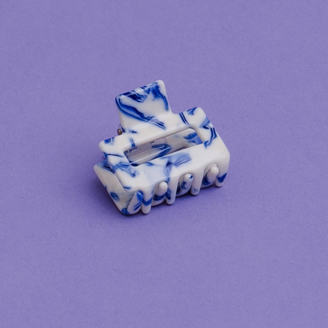 Hair Clip Small - Delft Blue