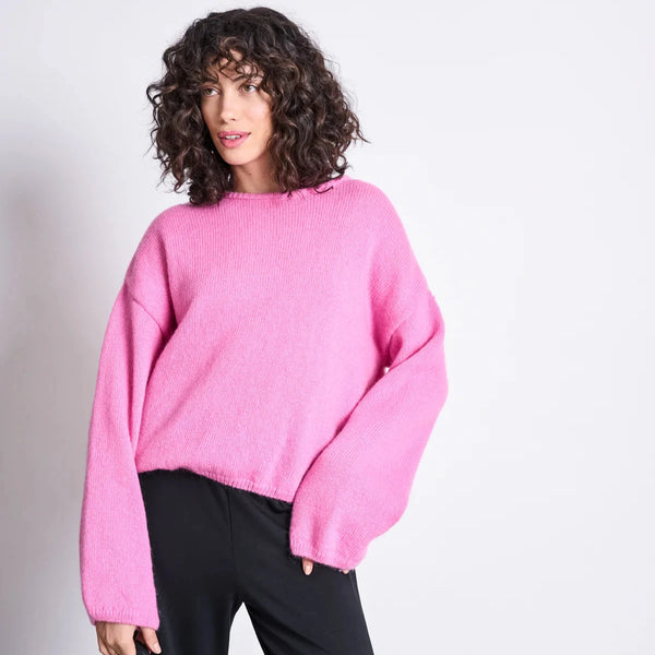 LAST ONE in S - Lejak Wool Jumper - Bonbon Pink