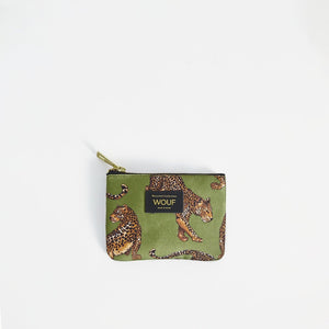 Small Pouch - Olive Leopard