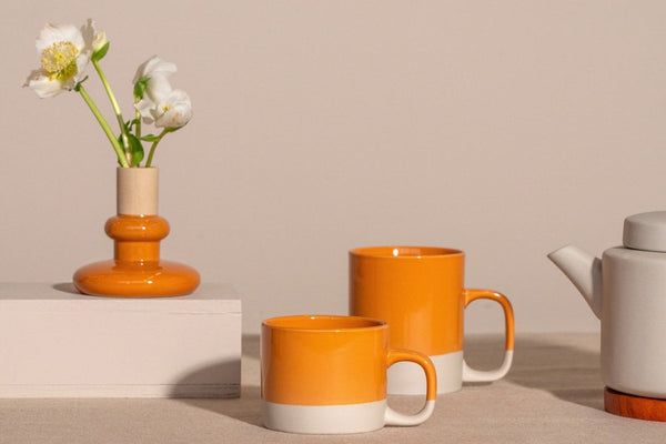 Ceramic Cup Cer Cyl L - Apricot