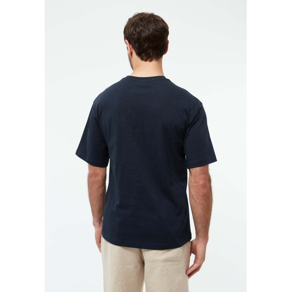 Lasse T-Shirt - Paper Plain Midnight Blue