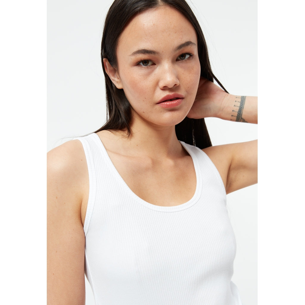 Ilma Rib Top - White