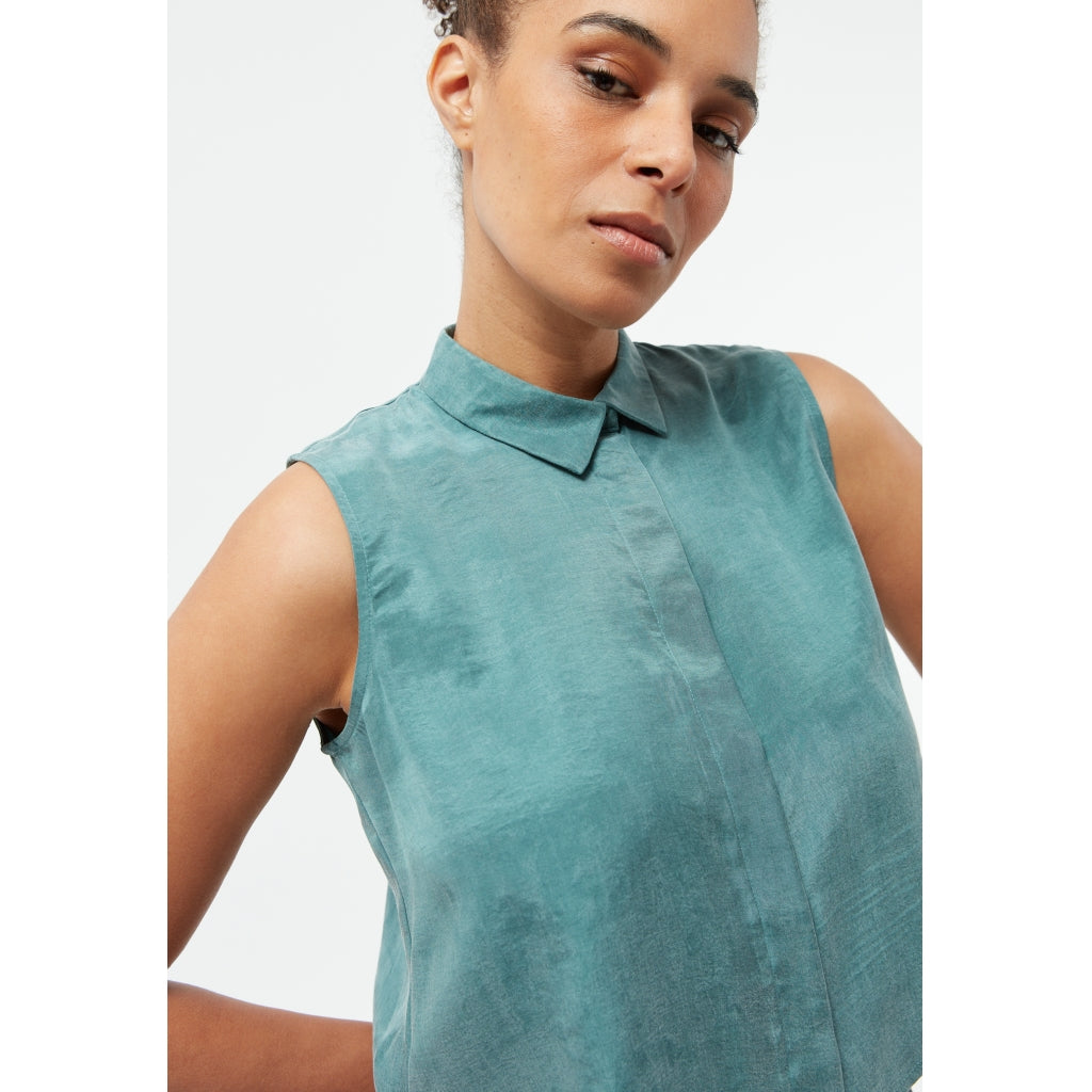 Xenia Top - Graphite Green