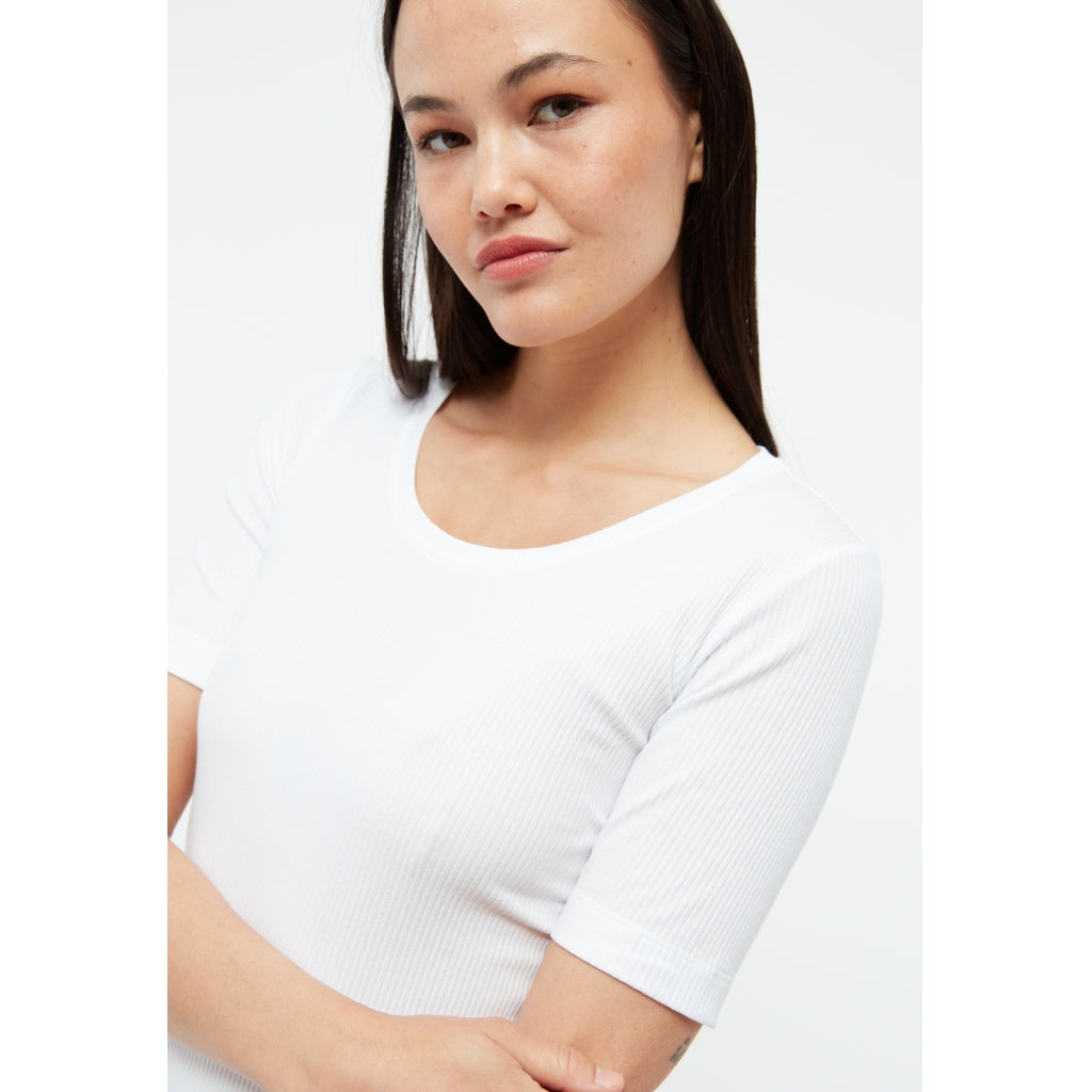 Anais Rib T-Shirt - White