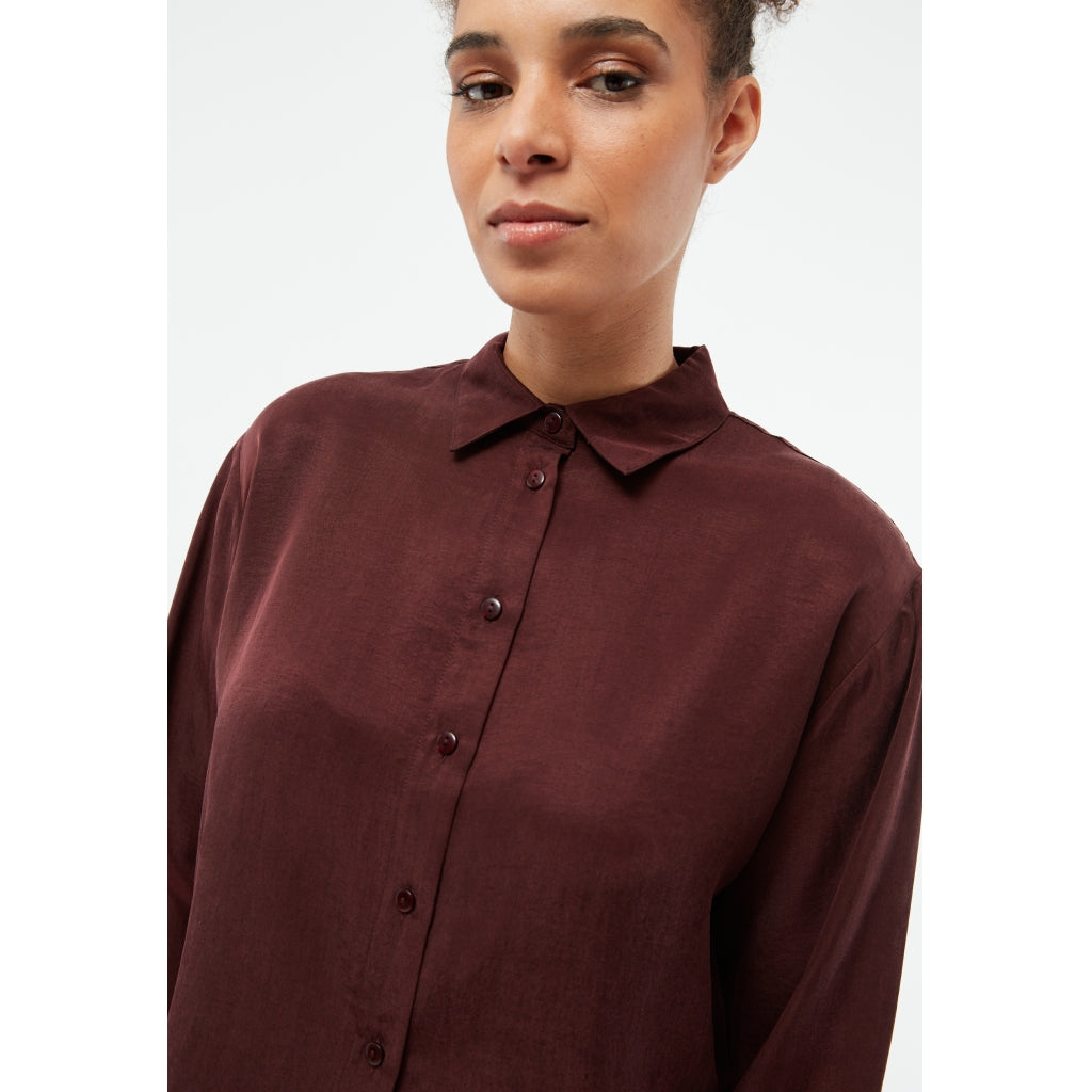 Savannah Blouse - Wine Red