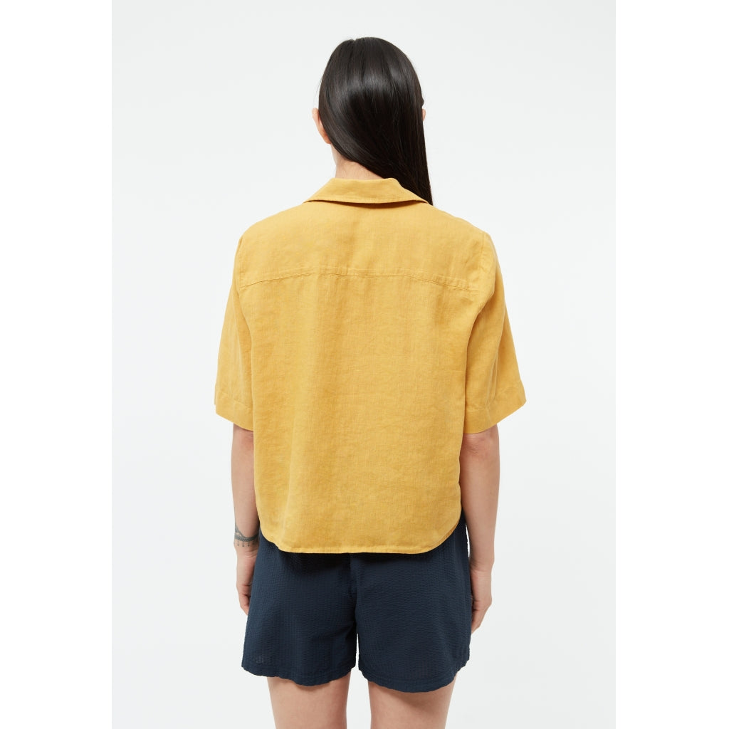 Carol Linen Shirt - Fade Gold