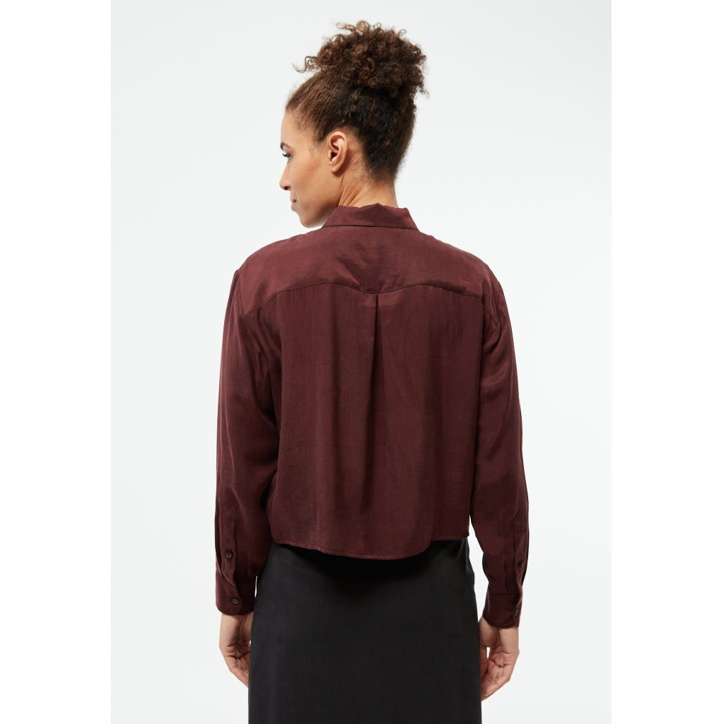 Savannah Blouse - Wine Red