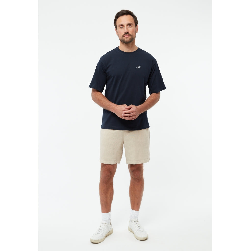 Lasse T-Shirt - Paper Plain Midnight Blue