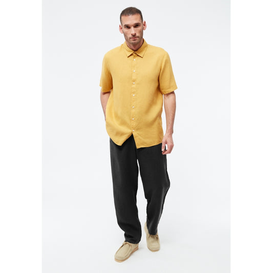 Helge Linen Pants - Black