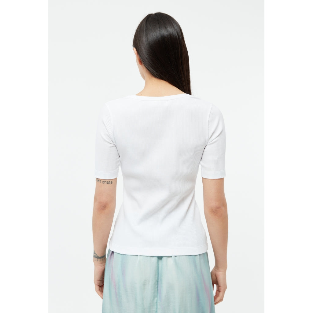 Anais Rib T-Shirt - White