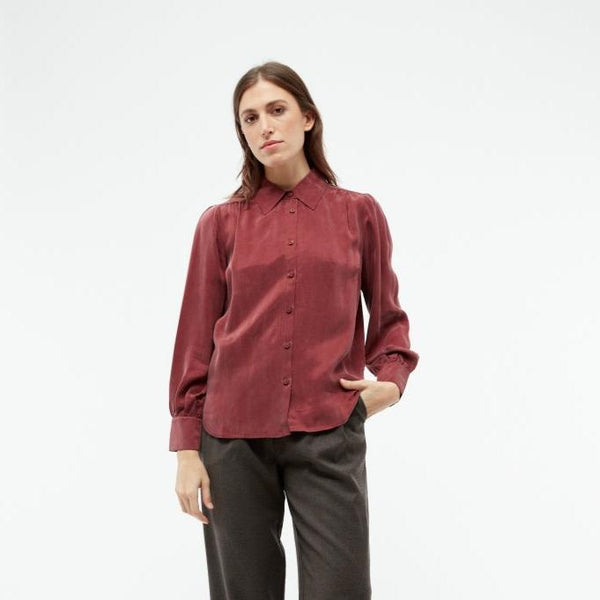 LAST ONE in L - Kasia Shirt - Cranberry