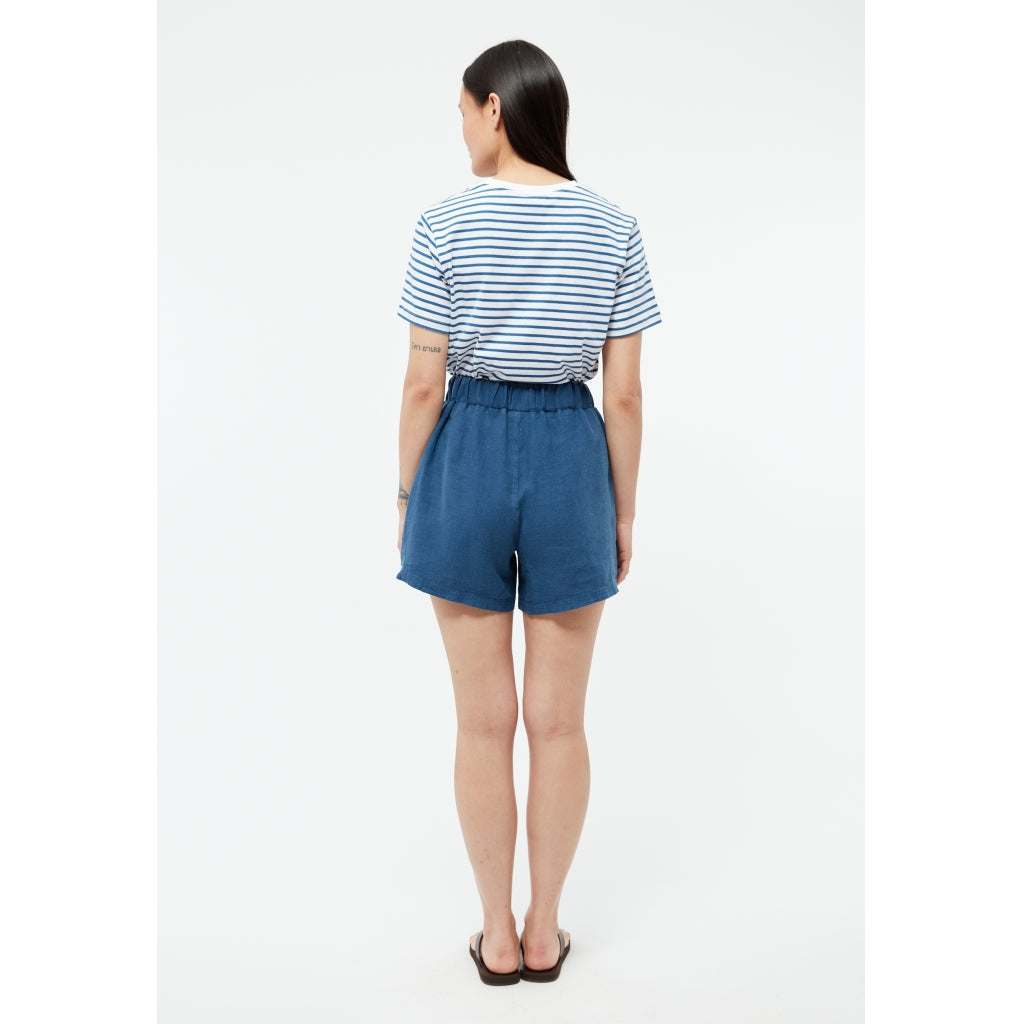 LAST ONE in XL - Clementine Linen Shorts - Blazing Blue