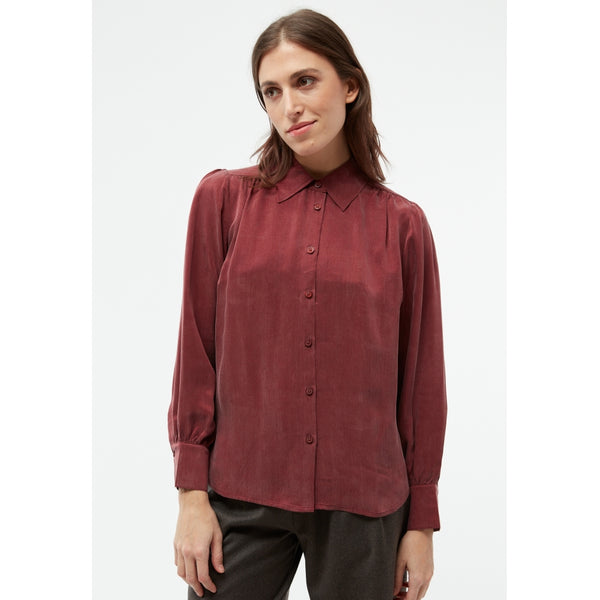 LAST ONE in L - Kasia Shirt - Cranberry