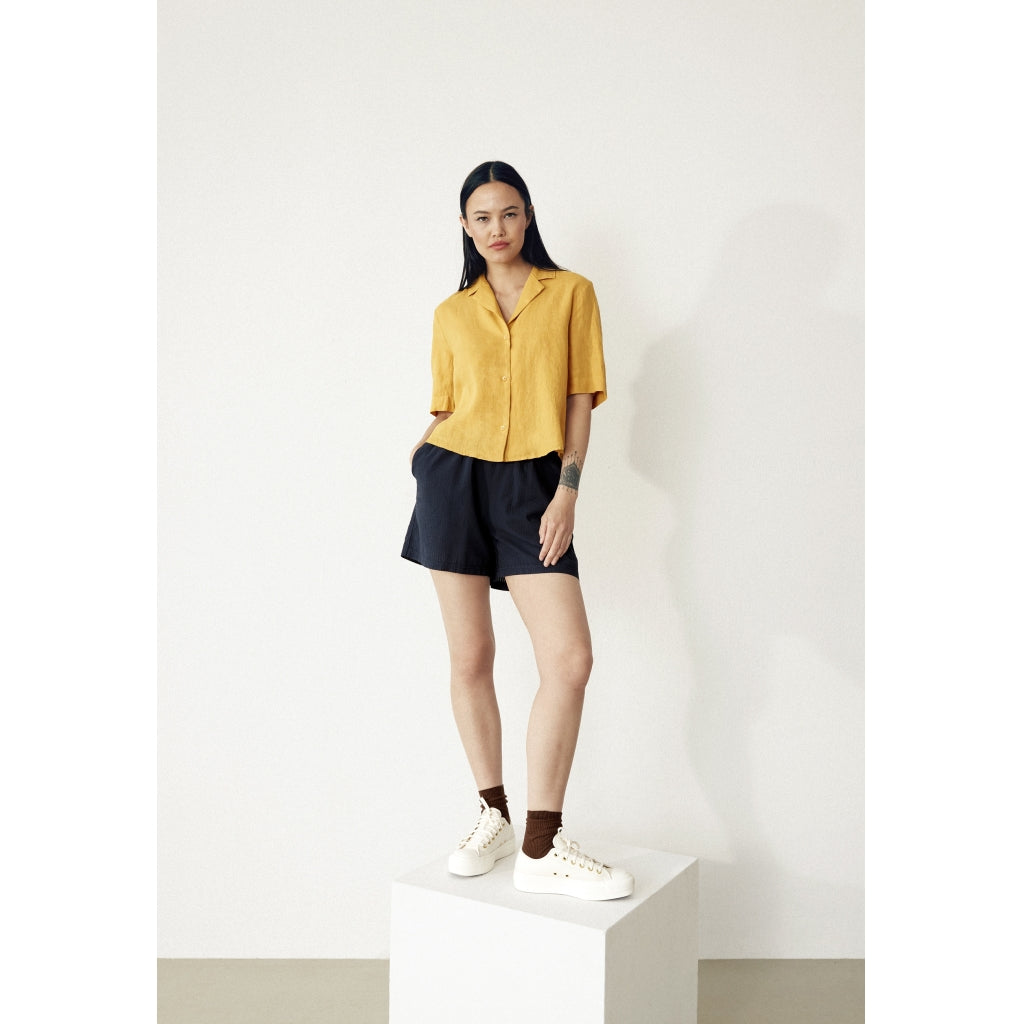 Carol Linen Shirt - Fade Gold