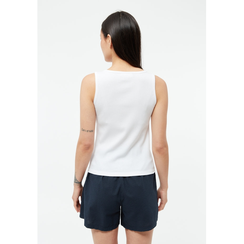 Ilma Rib Top - White